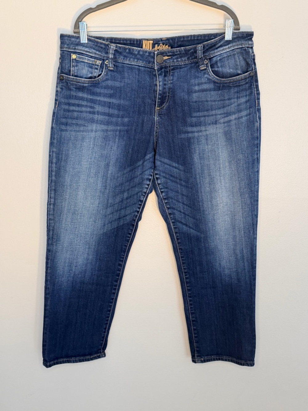 Kut from the Kloth Cropped Mid Wash Jeans